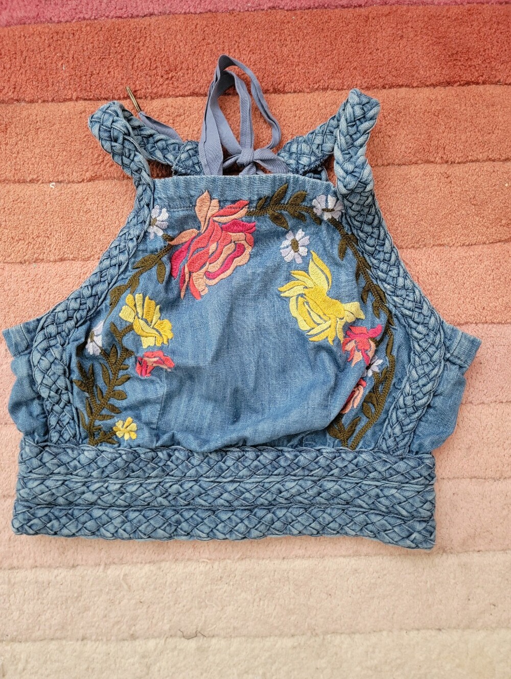 Anthropologie Pilcro Nika Chambray Halter - Medium - Picture 2 of 6